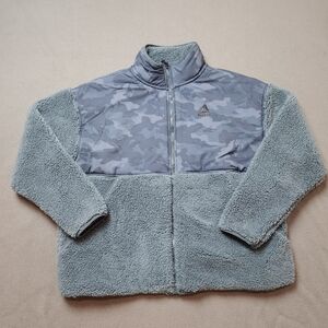 REEBOK WOMNS SZ XXL CAMO ZIP UP FLEECE JACKET SUPER SOFT SUPER WARM